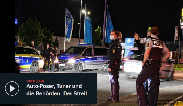Bild 2: So hielten Autoposer die Polizei im Jahr 2021 auf Trab