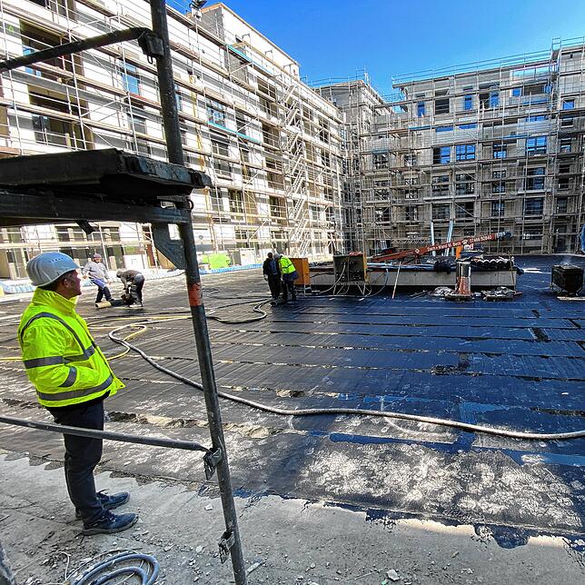 Bild 13: So sieht der Wohnkomplex Laubenhof von innen, unten und oben aus: Ein Rundgang durch das Bauprojekt
