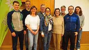 Der aktive Vorstand des Deutschen Alpenvereins, Sektion Schwarzwald (von links): Paul Bieg, Stefan Gilga, Isabell Kuner, Peter Fuchs, ...