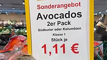 Avocados aus Südkurier gab es neulich in einem Discounter in der Nähe.