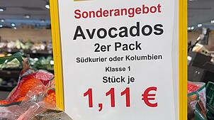 Avocados aus Südkurier gab es neulich in einem Discounter in der Nähe.