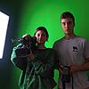 Lora Angelova und Moritz Högemann im Studio. Die jungen Konstanzer produzieren einen Film über Narkolepsie.