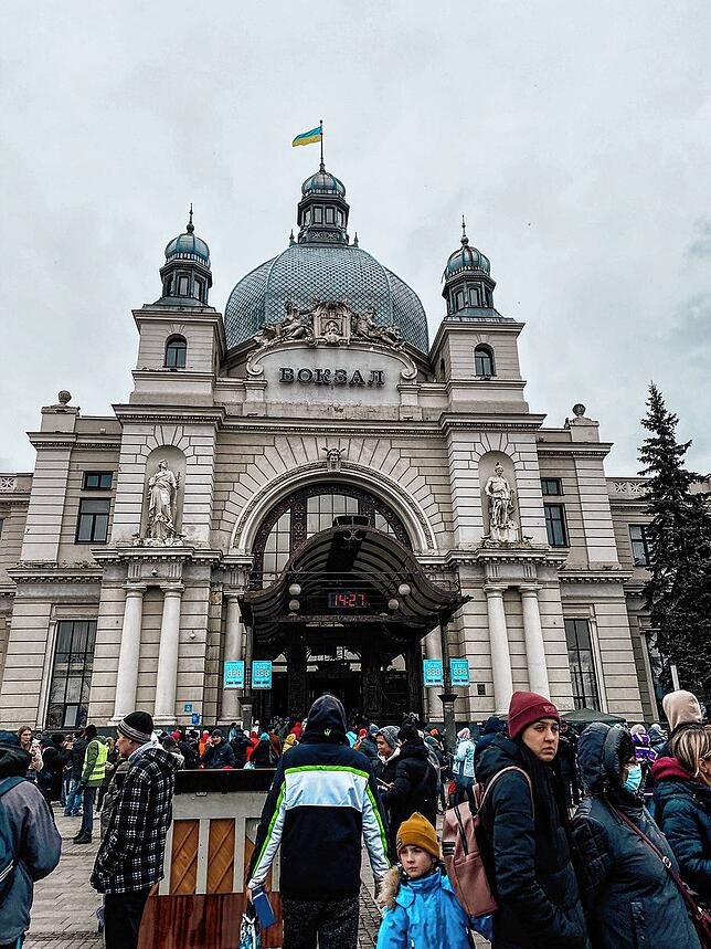 Der Bahnhof in Lviv.