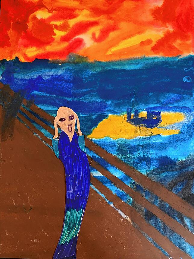 Dieses Bild hat Maya Schartel als Drittklässlerin im Rahmen des Unterrichts an der Hector Kinderakademie gemalt.