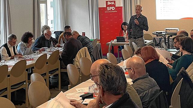 Die Parlamentarische Staatssekretärin Rita Schwarzelühr-Sutter und SPD-Kreisvorsitzender Peter Schallmayer eröffnen die ...