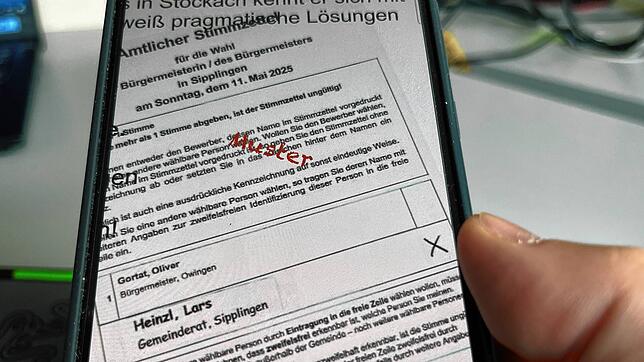 Ausschnitt des Flugblatts, das CDU-Gemeinderat Lars Heinzl als Bürgermeister von Sipplingen vorschlägt.