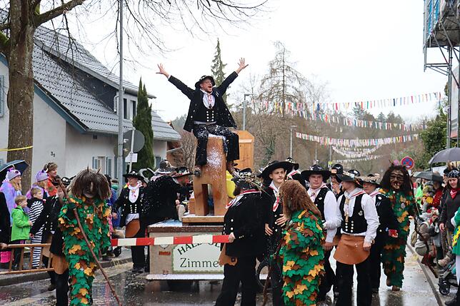 Bild 8: Großer Festumzug in Möggingen: Tausende besuchen das Seenarrentreffen trotz Regen!