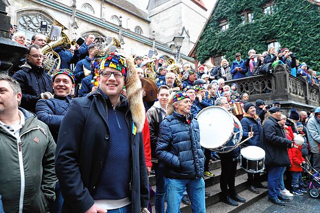 Bild 27: Überlingen: Einschnellen der Fasnet am Dreikönigstag