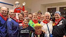 Das Stüble-Team in Fasnetstimmung, vorne mit Schürze Antje Werner-Steidle. Alle freuen sich auf die närrischen Besucher der kommenden ...