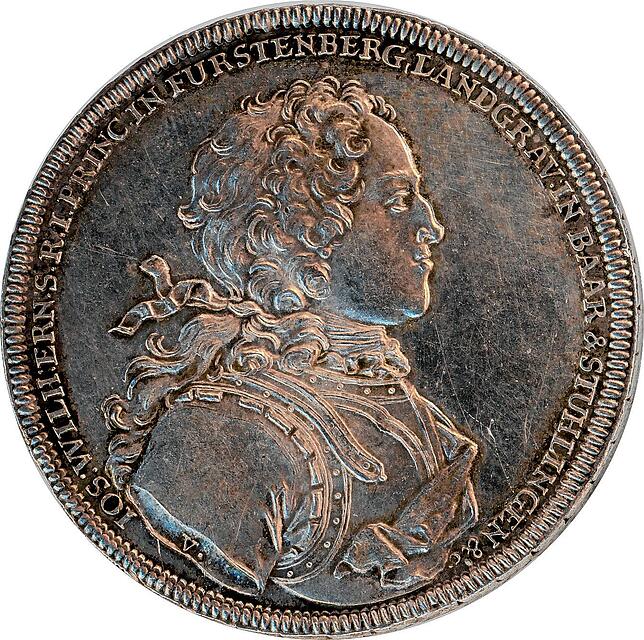 Joseph Wilhelm Ernst belebt den Silberbergbau im Kinzigtal wieder. Das zeigt auch dieser sogenannte Ausbeutetaler aus dem Jahr 1729.