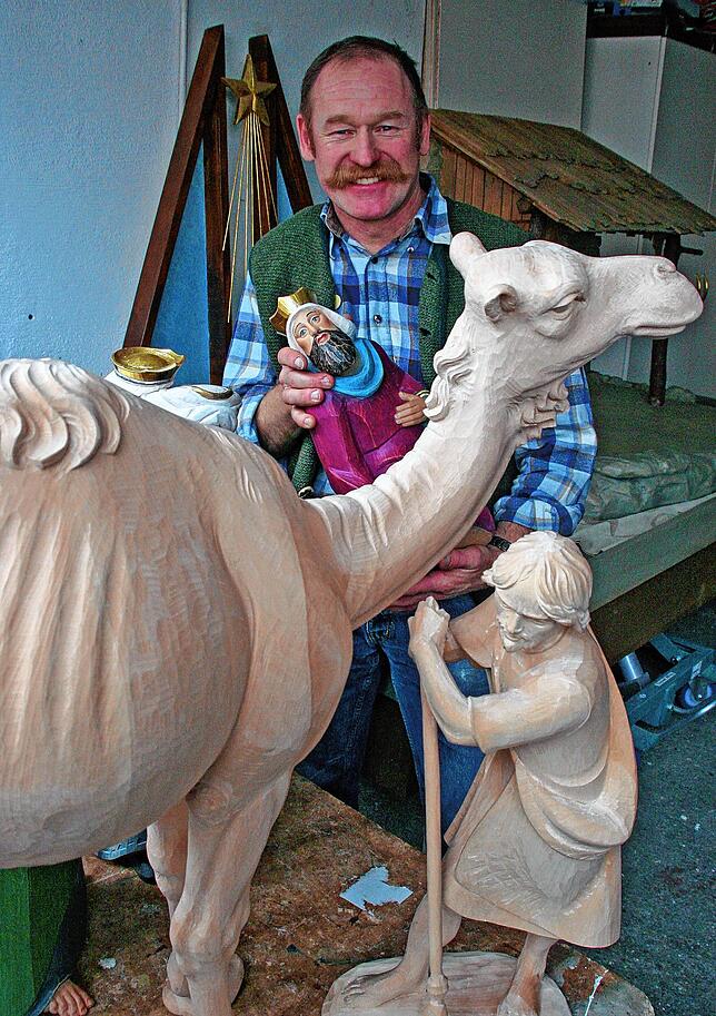 An Krippenfiguren besteht seit einigen Jahren wenig Bedarf. Diese Figuren schuf Hans-Georg Benz vor fast zehn Jahren für die Kirche in ...