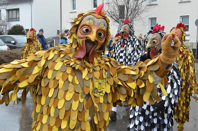 Bild 29: Bilder vom Narrensprung beim Ringtreffen des Alemannischen Narrenrings (Teil 2)