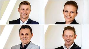 Vier der Kandidatinnen und Kandidaten, die die meisten Stimmen für den Gemeinderat in Geisingen bekommen haben.