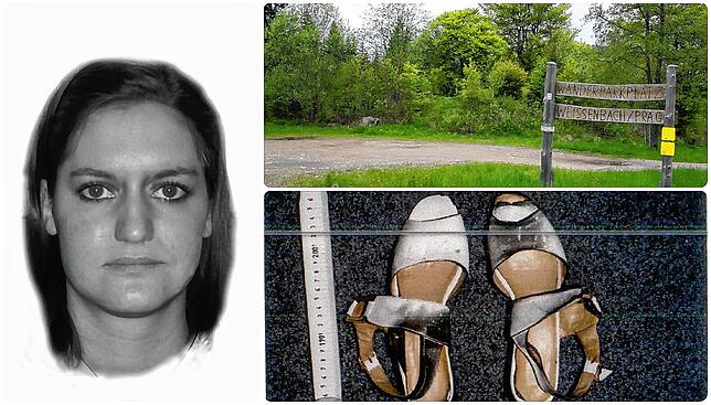 So könnte die unbekannte Frau ausgesehen haben, deren Leiche 1997 auf einem Wanderparkplatz gefunden wurde. Die Polizei veröffentlicht ...