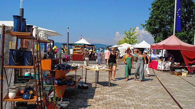 Ein beliebter Markt: die Sommeraugenweide in Ludwigshafen 2018.