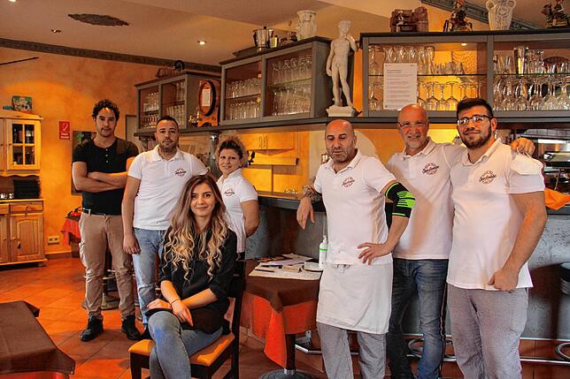 Die Mannschaft der Allensbacher Pizzeria