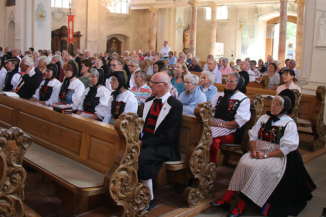 Der Festgottesdienst mit anschließender Gelöbnis-Erneuerung ist einer der Höhepunkte des Tiengener Schwyzertags.