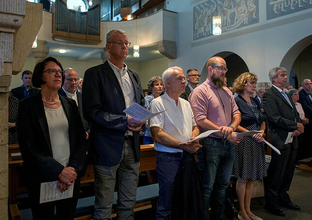 Aus dem ganzen Dekanat waren die Ehrenamtlichen gekommen, um Christoph Neubrand, der außerordentlich beliebt war, zu verabschieden.
