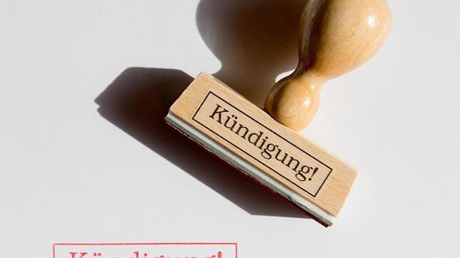 Stempel mit der Aufschrift «Kündigung»