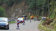 Die Verkehrsbehinderung hält sich in Grenzen.