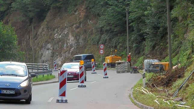 Die Verkehrsbehinderung hält sich in Grenzen.