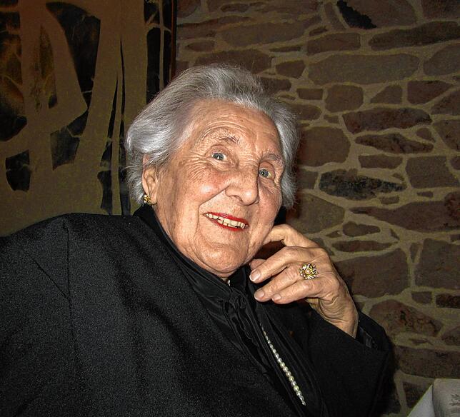 Melanie Braun wenige Jahre vor ihrem Tod: Als Enkelin des Oberfranken Johann Pechstein, der zu den fünf bayerischen Gründungsvätern des ...