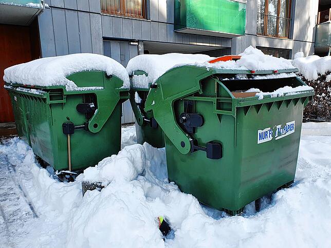 Bild 3: Schneemassen in Konstanz: Traglufthalle von Tennisclub bricht zusammen, Warnung vor Waldspaziergängen, Verkehr eingeschränkt