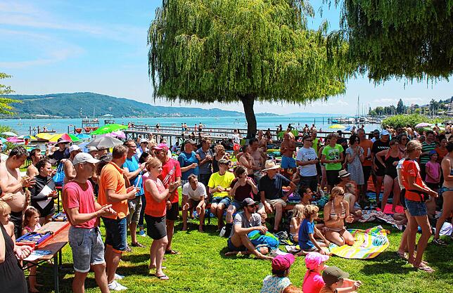 Bild 1: Bilder vom Seeschwimmen 2023 am See-Ende