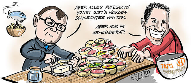 Bild 8: So bunt war das Jahr in Friedrichshafen: Ein Rückblick in Karikaturen