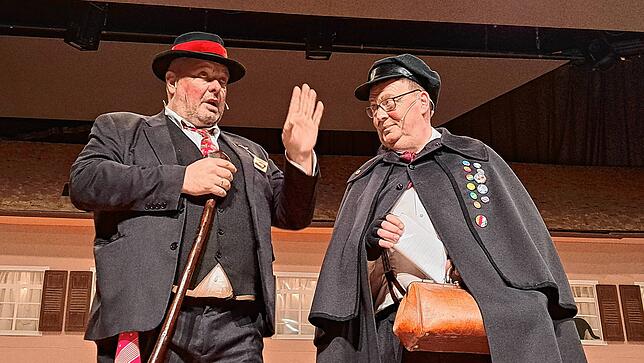 Mehlmarti und Entenkarle: Michael Jehle (links) und Stephan Harsch bleibt nichts verborgen, was so in der Stadt passiert war.
