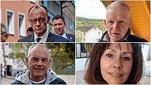 Friedrich Merz (li. o.) trauert um einen Freund, Bernd Kaier (re. o.) stellt sich einem gefährlichen Mann entgegen, Günter Lanz (li. u.) ...