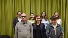 Das neue Vorstandsteam des Musikvereins (von links): Sachverwalterin Nadine Eckert, zweiter Vorsitzender Georg Matt, Schriftführerin ...