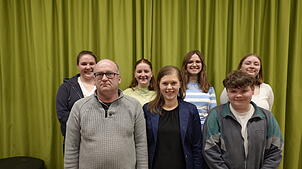 Das neue Vorstandsteam des Musikvereins (von links): Sachverwalterin Nadine Eckert, zweiter Vorsitzender Georg Matt, Schriftführerin ...