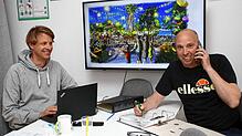 Tommy Spörrer (links) und Frank Schuhwerk (rechts) stecken schon mitten in den Vorbereitungen für das Seenachtfest, das am 13. August ...