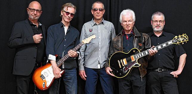 Die Ghostriders (von links) Harry Bohner, Reinhard Stehle, Thomas „Pockey“ Schwabe, Michael Schwendemann und Anton Wolf. ...