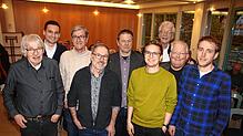 Wie ist die Verkehrswende zu schaffen? Dies fragen vom Verkehrsclub Christian Messner (links vorne) und Hendrik Auhagen (Dritter von ...