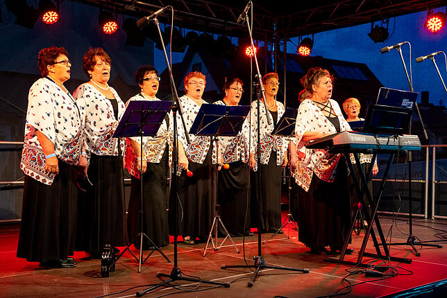 Kulturnacht Schwenningen.
Kleiner Muslenplatz, Landmannschaften der Deutschen in Russland