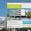 2017 wurde das erste Immendinger Hotel, das als Boardinghouse mit 96 Appartements geplant ist, mit einem Plakat beworben.