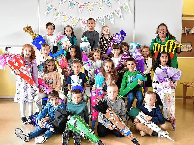 Die Klasse 1a der Neckarschule Schwenningen mit Klassenlehrerin Susanne Mundweiler.