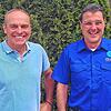 Vorfreude auf die Bezirksliga mit der SG Stühlingen/Weizen: Rolf Büche (links) ist Ehrenvorsitzender des FC Weizen und Dietmar Vollmer ...