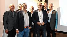 Vorstellung der Leistungsschau 2025 der IG Singen Süd (von links): Wilfried Trah, Vorsitzender des Standortmarketingvereins Singen ...