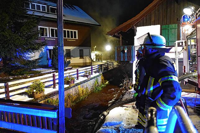 Bild 38: Brand im Hotel Walkenmühle in Bonndorf - die Bilder
