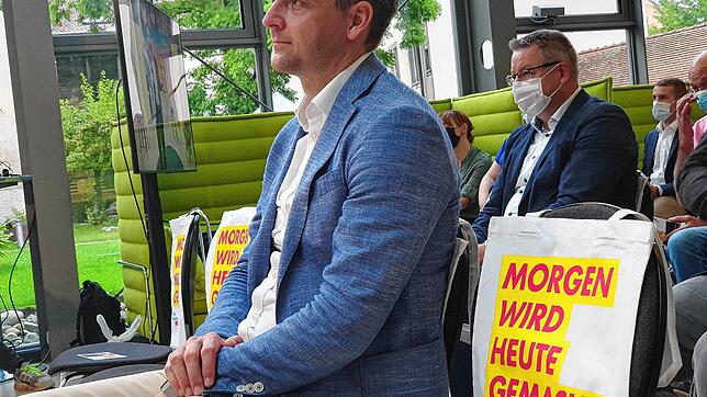 Marcel Klinge, Bundestagsabgeordneter der FDP seit 2017 und Kandidat bei der bevorstehenden Wahl am 26. September, wird von den ...