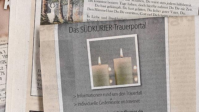 Je älter man wird, desto interessanter wird die Lektüre der Todesanzeigen im Lokalteil der Wochenendausgabe des SÜDKURIER, man will ...