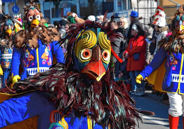 Bild 1: Bunte Fasnachtsfreude beim Narrensprung 2025
