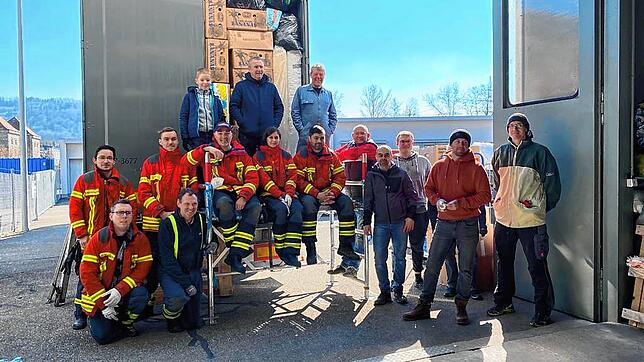 Bild : Hilfstransport vom Hochrhein startet in die Ukraine