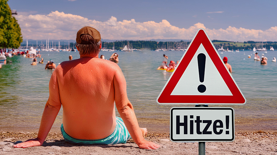 Vorsicht: Heftige Hitze kann Leben kosten.