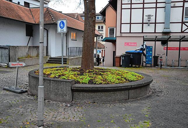 Soll ansprechender gestaltet werden: der Platz um den Lindenbaum an der Hauptstraße.