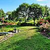 Die Wasserspiele im Japanischen Garten in Bonndorf.