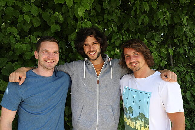 Die Konstanzer Gründer (von links): Philipp Ruf, Adrian Flaig und Marcel Bajerke.